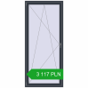 Pricing Tilt-and-Turn 1000x2250 mm REHAU ENERGY-SAVING SYNEGO MD ANTHRACITE_GREY_STRUKTURAL two-sided. Price: 3 117.01 PLN