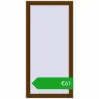 Ustalenie cen Okna skrzydłowe 560x1150 mm EPSILON OPTIMA WALNUT dwustronny. Cena: 60,79 €