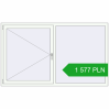 Pricing Tilt-and-Turn 1950x1150 mm REHAU OPTIMUM EURO-DESIGN 70 RAL 9016 Traffic white two-sided. Price: 1 576.64 PLN
