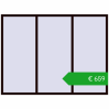 Pricing Tilt-and-Turn 2400x1800 mm REHAU OPTIMUM EURO-DESIGN 70 CHOCOLATE_BROWN two-sided. Price: 658,90 €