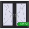Pricing Tilt-and-Turn 1080x1040 mm REHAU ENERGY-SAVING SYNEGO MD BLACK_ULTI-MATT two-sided. Price: 1761,08 zł