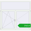 Pricing Okna skrzydłowe 1820x1750 mm REHAU OPTIMUM EURO-DESIGN 70 RAL 9016 Traffic white dwustronny. Price: 2163,08 zł