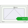 Pricing Tilt-and-Turn 820x530 mm REHAU OPTIMUM EURO-DESIGN 70 RAL 9016 Traffic white two-sided. Price: 439,69 zł