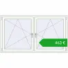 Pricing Tilt-and-Turn 1770x995 mm REHAU ENERGY-SAVING SYNEGO MD BLACK_BROWN external. Price: 463,40 €