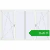Pricing Tilt-and-Turn 2500x1560 mm REHAU OPTIMUM EURO-DESIGN 70 RAL 9016 Traffic white two-sided. Price: 2628,38 zł