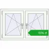Pricing Tilt-and-Turn 1050x680 mm REHAU ENERGY-SAVING SYNEGO MD ANTHRACITE_GREY_STRUKTURAL external. Price: 1595,60 zł