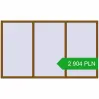 Pricing Tilt-and-Turn 2700x1600 mm REHAU OPTIMUM EURO-DESIGN 70 GOLDEN OAK two-sided. Price: 2 904.12 PLN