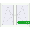 Ustalenie cen Okna skrzydłowe 1440x1160 mm REHAU ENERGY-SAVING SYNEGO MD RAL 9016 Traffic white dwustronny. Cena: 406,24 €