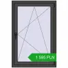 Pricing Tilt-and-Turn 800x1200 mm REHAU ENERGY-SAVING SYNEGO MD BASALT_GREY two-sided. Price: 1 594.58 PLN
