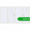 Pricing Tilt-and-Turn 2800x1600 mm REHAU ENERGY-SAVING SYNEGO MD RAL 9016 Traffic white two-sided. Price: 3052,69 zł