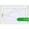 Pricing Tilt-and-Turn 1000x650 mm REHAU ENERGY-SAVING SYNEGO MD RAL 9016 Traffic white two-sided. Price: 188,06 €