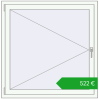 Ustalenie cen Okna skrzydłowe 1140x1150 mm KORSA ENERGY-SAVING REHAU SYNEGO MD. Cena: 522,06 €