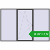 Pricing Tilt-and-Turn 3600x2400 mm REHAU ENERGY-SAVING SYNEGO MD BASALT_GREY two-sided. Price: 8 701.2 PLN