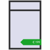 Pricing Tilt-and-Turn 1000x1500 mm EPSILON OPTIMA ANTHRACITE_GREY_GLATT two-sided. Price: 198,59 €