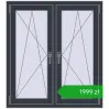 Pricing Tilt-and-Turn 1020x1130 mm REHAU ENERGY-SAVING SYNEGO MD ANTHRACITE_GREY_STRUKTURAL two-sided. Price: 1999,14 zł