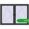Ustalenie cen Okna skrzydłowe 1770x1295 mm REHAU ENERGY-SAVING SYNEGO MD BASALT_GREY dwustronny. Cena: 596,00 €