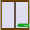 Ustalenie cen Okna skrzydłowe 1230x1250 mm REHAU OPTIMUM EURO-DESIGN 70 GOLDEN OAK dwustronny. Cena: 860,06 zł