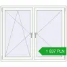 Pricing Tilt-and-Turn 1550x1300 mm REHAU OPTIMUM EURO-DESIGN 70 RAL 9016 Traffic white two-sided. Price: 1 836.84 PLN