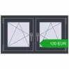 Pricing Tilt-and-Turn 990x560 mm EPSILON OPTIMA ANTHRACITE_GREY_STRUKTURAL two-sided. Price: 130.12 EUR