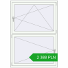 Pricing Tilt-and-Turn 1200x1700 mm REHAU ENERGY-SAVING SYNEGO MD RAL 9016 Traffic white two-sided. Price: 2 388.01 PLN