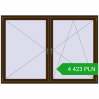 Pricing Tilt-and-Turn 2050x1440 mm REHAU ENERGY-SAVING SYNEGO MD DARK_OAK two-sided. Price: 4 423.05 PLN