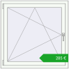 Pricing Tilt-and-Turn 1000x1000 mm REHAU ENERGY-SAVING SYNEGO MD RAL 9016 Traffic white two-sided. Price: 284,72 €
