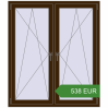 Pricing Tilt-and-Turn 1300x1500 mm KORSA RENOVATION REHAU EURO 70. Price: 537.92 EUR
