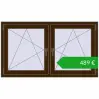 Ustalenie cen Okna skrzydłowe 1400x800 mm REHAU OPTIMUM EURO-DESIGN 70 DARK_OAK dwustronny. Cena: 488,69 €