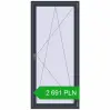 Pricing Tilt-and-Turn 900x2000 mm REHAU ENERGY-SAVING SYNEGO MD ANTHRACITE_GREY_STRUKTURAL two-sided. Price: 2 691.21 PLN
