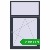 Pricing Tilt-and-Turn 1000x1600 mm REHAU OPTIMUM EURO-DESIGN 70 ANTHRACITE_GREY_STRUKTURAL two-sided. Price: 2 191.22 PLN