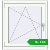 Pricing Tilt-and-Turn 750x800 mm REHAU OPTIMUM EURO-DESIGN 70 RAL 9016 Traffic white two-sided. Price: 168.73 EUR