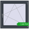 Pricing Tilt-and-Turn 910x890 mm REHAU OPTIMUM EURO-DESIGN 70 ANTHRACITE_GREY_STRUKTURAL two-sided. Price: 1 248.17 PLN