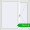 Pricing Tilt-and-Turn 1300x1300 mm REHAU OPTIMUM EURO-DESIGN 70 RAL 9016 Traffic white two-sided. Price: 1 311.03 PLN
