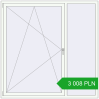 Pricing Tilt-and-Turn 1800x1800 mm REHAU OPTIMUM EURO-DESIGN 70 RAL 9016 Traffic white two-sided. Price: 3 008.14 PLN