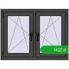 Pricing Tilt-and-Turn 1005x755 mm REHAU ENERGY-SAVING SYNEGO MD BASALT_GREY two-sided. Price: 1422,49 zł
