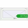 Pricing Tilt-and-Turn 1180x530 mm REHAU OPTIMUM EURO-DESIGN 70 RAL 9016 Traffic white two-sided. Price: 817.24 PLN