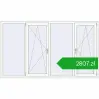 Ustalenie cen Okna skrzydłowe 2400x1400 mm REHAU ENERGY-SAVING SYNEGO MD RAL 9016 Traffic white dwustronny. Cena: 2807,12 zł
