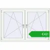 Ustalenie cen Okna skrzydłowe 1500x1010 mm REHAU ENERGY-SAVING SYNEGO MD BLACK_BROWN zewnętrzny. Cena: 421,36 €