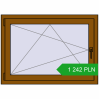 Pricing Tilt-and-Turn 1050x750 mm REHAU OPTIMUM EURO-DESIGN 70 GOLDEN OAK two-sided. Price: 1 242.4 PLN