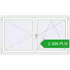 Pricing Tilt-and-Turn 1800x1000 mm REHAU ENERGY-SAVING SYNEGO MD RAL 9016 Traffic white two-sided. Price: 2 305.64 PLN