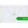 Pricing Tilt-and-Turn 1785x1130 mm REHAU ENERGY-SAVING SYNEGO MD BLACK_ULTI-MATT external. Price: 499,72 €