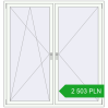 Pricing Tilt-and-Turn 1700x1800 mm REHAU OPTIMUM EURO-DESIGN 70 RAL 9016 Traffic white two-sided. Price: 2 503.47 PLN