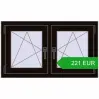 Ustalenie cen Okna skrzydłowe 990x575 mm REHAU OPTIMUM EURO-DESIGN 70 BLACK_BROWN dwustronny. Cena: 220.73 EUR
