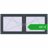 Ustalenie cen Okna skrzydłowe 1770x755 mm REHAU ENERGY-SAVING SYNEGO MD ANTHRACITE_GREY_STRUKTURAL dwustronny. Cena: 486,58 €