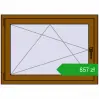 Pricing Tilt-and-Turn 1050x750 mm REHAU OPTIMUM EURO-DESIGN 70 GOLDEN OAK two-sided. Price: 857,45 zł