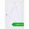Pricing Tilt-and-Turn 1120x1720 mm REHAU OPTIMUM EURO-DESIGN 70 RAL 9016 Traffic white two-sided. Price: 1 868.96 PLN