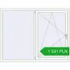 Pricing Tilt-and-Turn 1680x1300 mm REHAU OPTIMUM EURO-DESIGN 70 RAL 9016 Traffic white two-sided. Price: 1 531.16 PLN