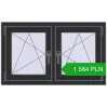 Pricing Tilt-and-Turn 1000x600 mm REHAU OPTIMUM EURO-DESIGN 70 ANTHRACITE_GREY_GLATT two-sided. Price: 1 583.73 PLN
