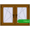 Pricing Tilt-and-Turn 1020x740 mm REHAU ENERGY-SAVING SYNEGO MD GOLDEN OAK two-sided. Price: 1733,63 zł