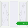 Pricing Tilt-and-Turn 2050x2000 mm REHAU OPTIMUM EURO-DESIGN 70 RAL 9016 Traffic white two-sided. Price: 669,21 €